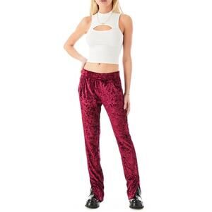 Emma & Sam Berry Crushed Velvet Pants Sz‎ XS